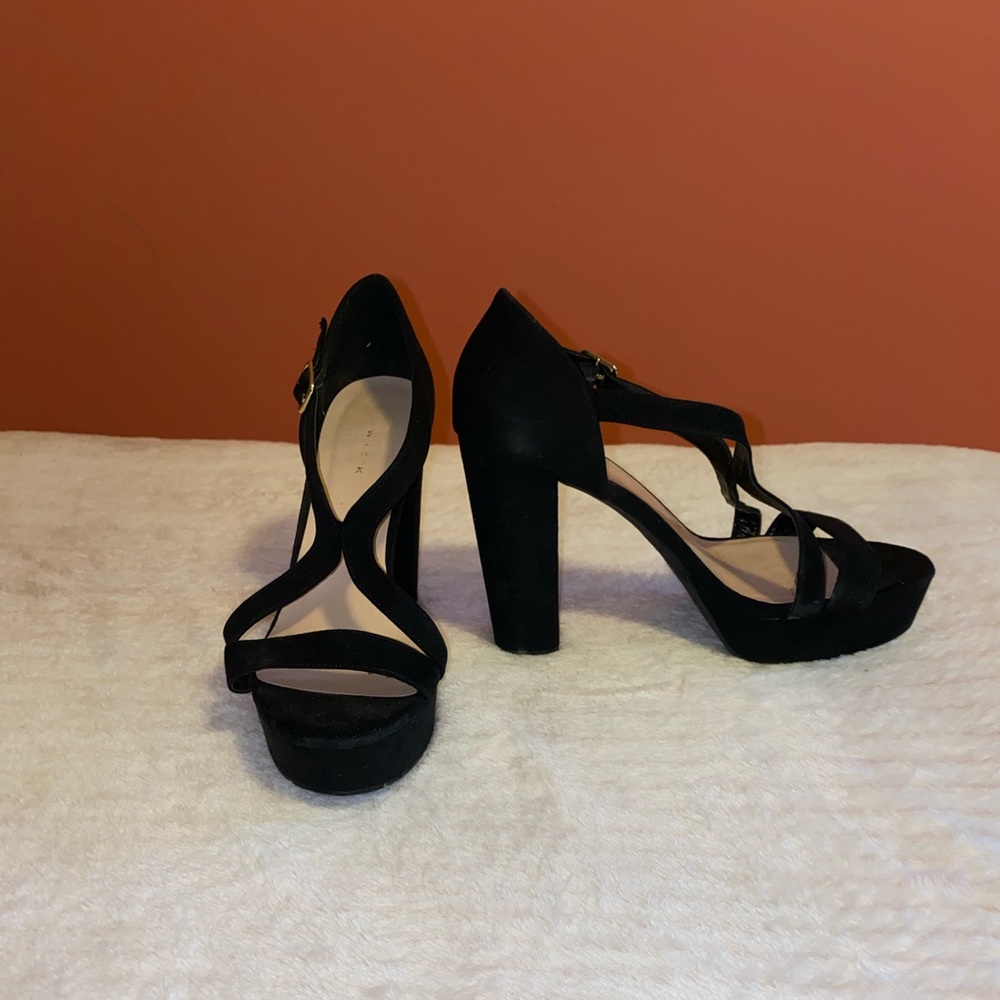 Black Strappy High Heels